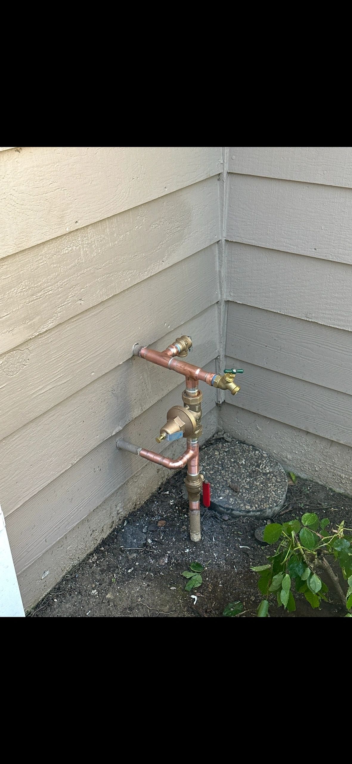 Outdoor Copper Plumbing