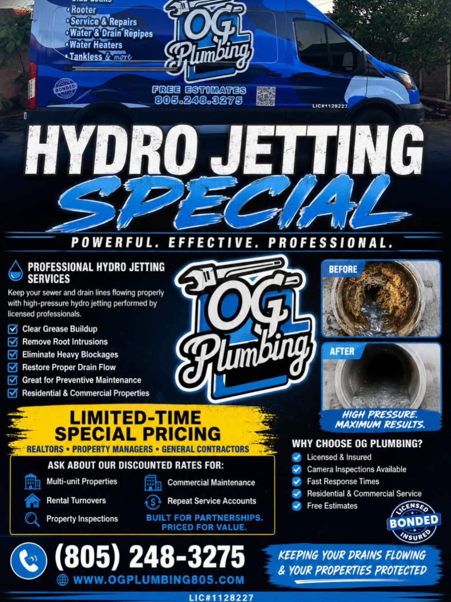 Hydro Jetting Special β Call for Pricing