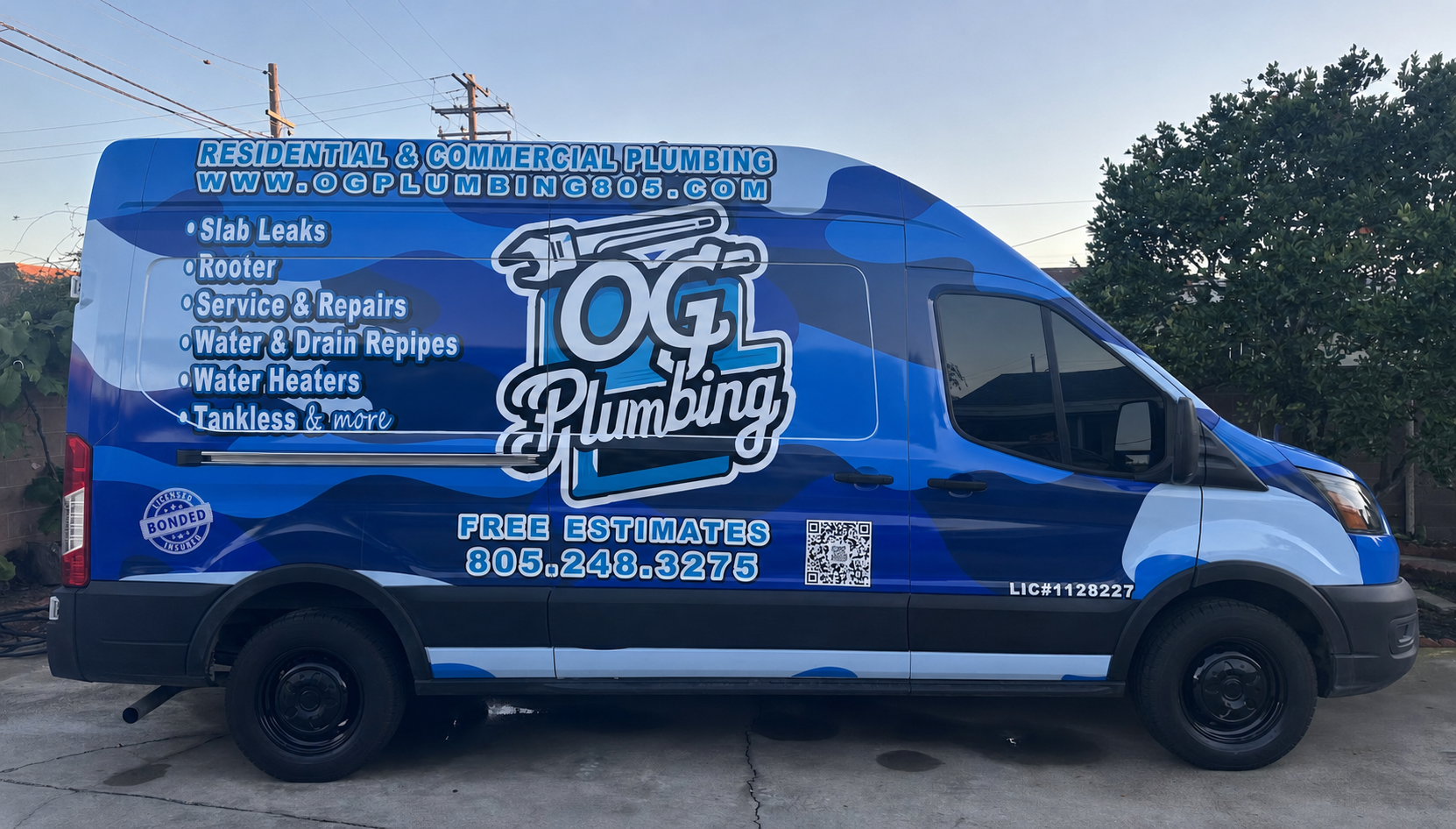 OG Plumbing Service Van
